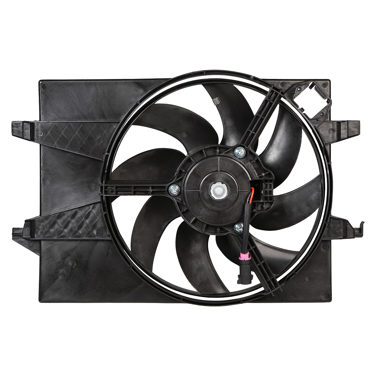 Электровентилятор охлаждения для автомобилей Ford Fiesta (01-)/Fusion (02-) (с кожухом) A/C-