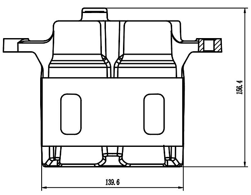 Суппорт тормозной для автомобилей Jetour Dashing (22-) передний правый d=43мм