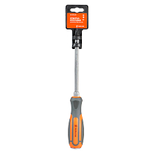 Отвертка крестовая PH3х150мм усиленная, магнитный наконечник, пласт.подвес