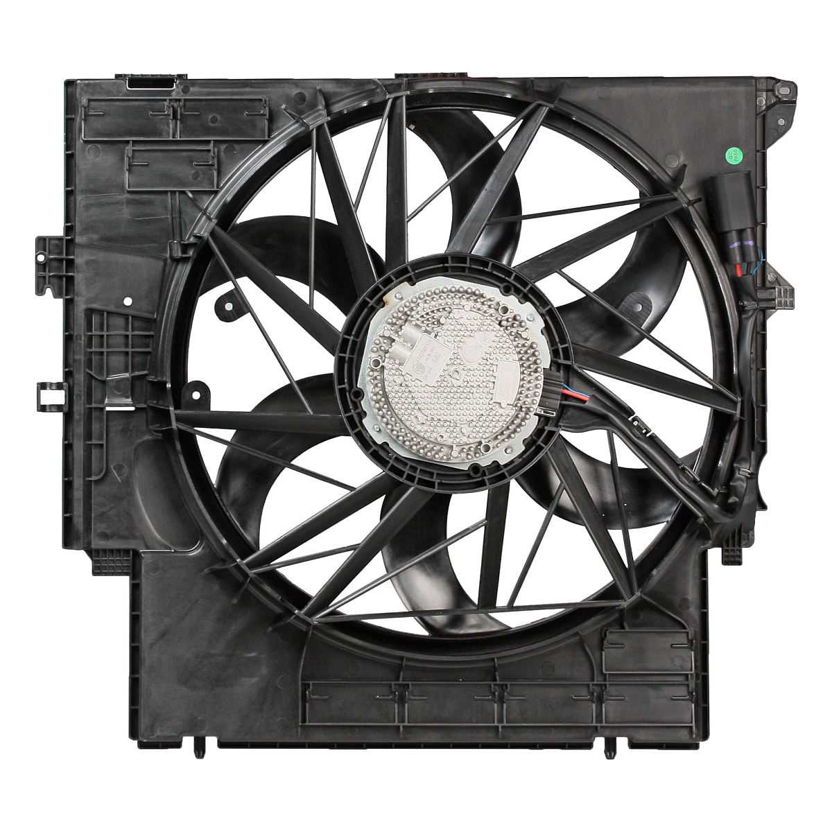 Электровентилятор охлаждения для автомобилей BMW X3 (F25) (10-)/X4 (F26) (14-) (с кожухом) (400W)