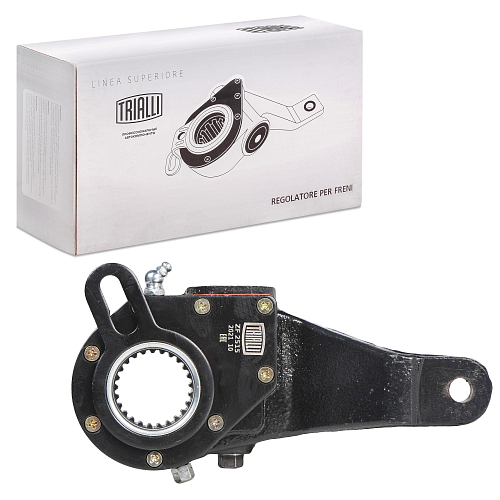 Рычаг тормоза регулировочный автоматический (трещотка) для автомобилей МАЗ 5440 / 544069 / 643068 задний левый (эвольвентный, узкий шлиц)