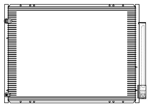 Радиатор кондиционера для автомобилей RX (02-) 3.5i