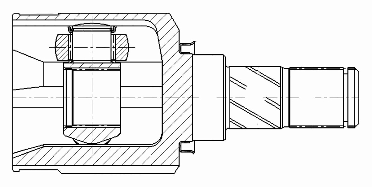 ШРУС внутренний для автомобилей Mitsubishi Lancer X (07-) 1.8i/2.0i CVT