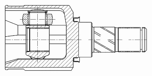ШРУС внутренний для автомобилей Mitsubishi Lancer X (07-) 1.8i/2.0i CVT