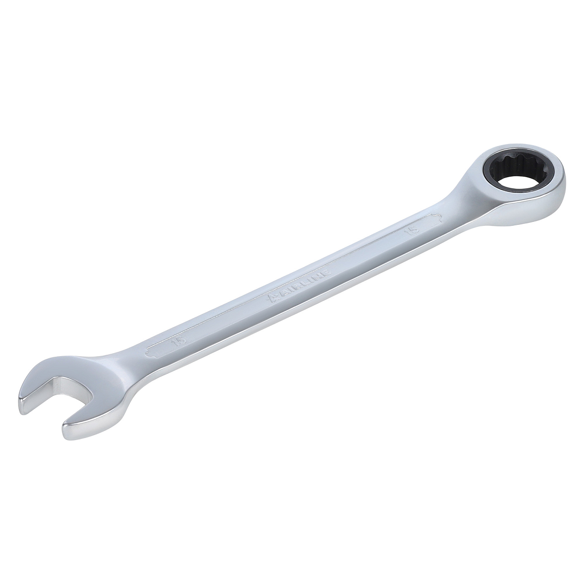 Ключ комбинированный трещоточный 15мм PRO, пласт.подвес