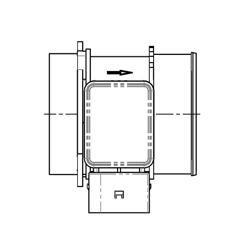 Датчик массового расхода воздуха для автомобилей Mercedes-Benz C W203 (00-) 2.0i
