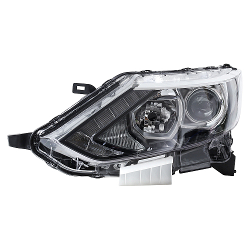 Фара для автомобилей Nissan Qashqai J11 (13-) (головного света) галоген/светодиодная, с ДХО, электрический корректор, левая