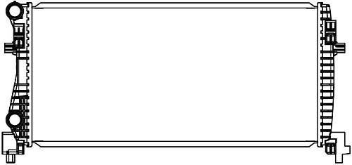 Радиатор охлаждения для автомобилей Octavia A7 (13-)/Audi A3 (12-) 1.2T/1.6D M/A