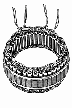 Статор генератора для автомобилей Nissan Almera Classic (06-) 1.6i (D=126мм)