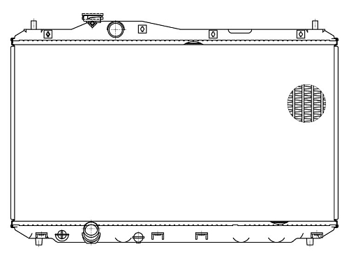 Радиатор охлаждения для автомобилей Honda Civic 4D (12-) M/A