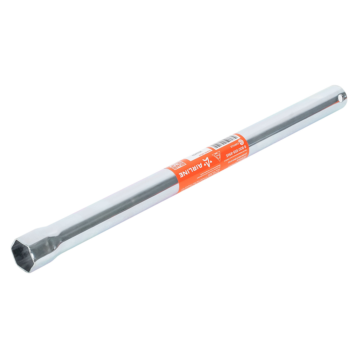 Ключ свечной трубчатый 21мм, 350мм, резиновый фиксатор