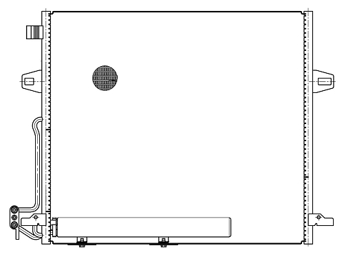 Радиатор кондиционера для автомобилей Mercedes-Benz ML (W164) (05-)/GL (X164) (06-)