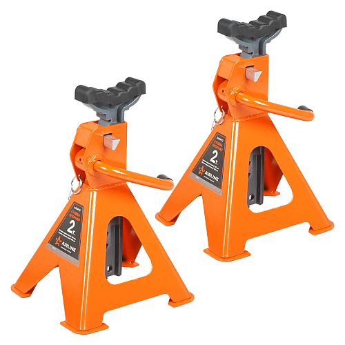 Стойка опорная 2т 282-430мм PRO, зубчатый механизм, доп.фиксатор, 2 шт.