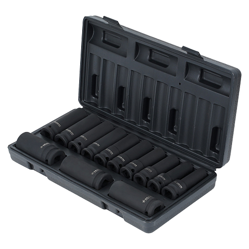 Набор головок ударных 1/2"DR L=78мм, 13пр. (10-24мм) пласт.кейс