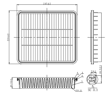 Фильтр воздушный для автомобилей Chery Tiggo FL (11-)/Fora A21 (06-) 1.6i/2.0i