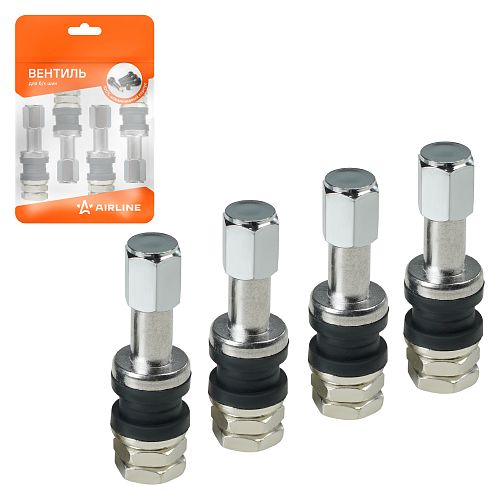 Вентиль для б/к шин V-4, латунь, 4 шт.