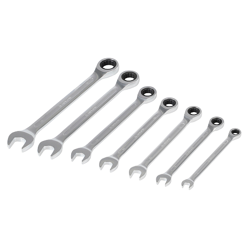 Набор ключей комбинированных трещоточных PRO 7пр. (8-19мм) сумка