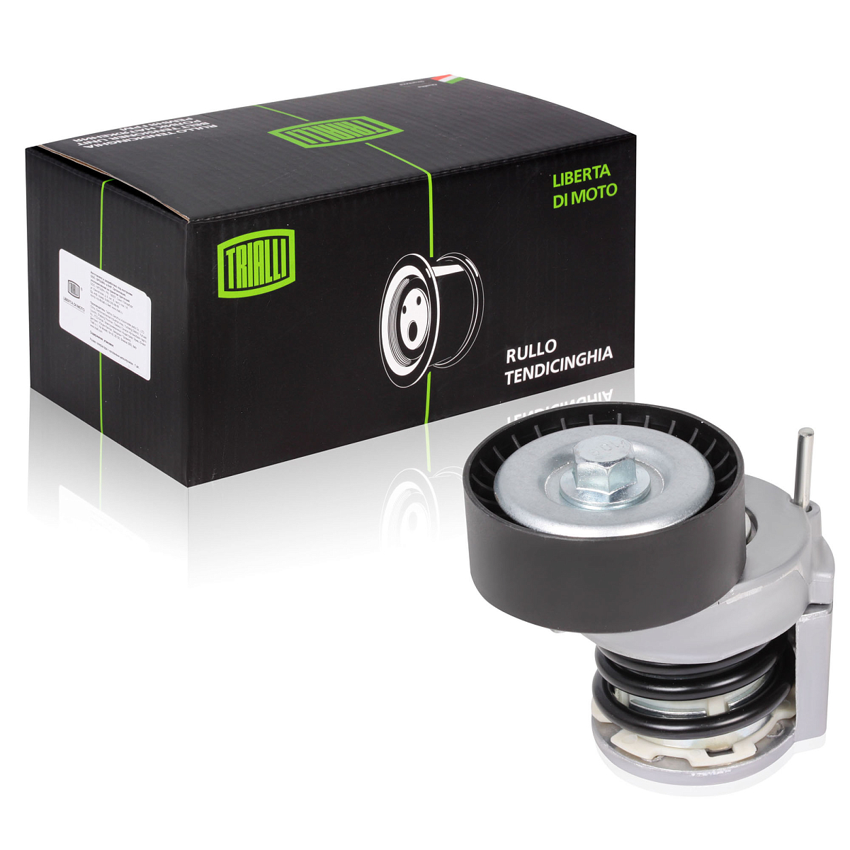 Ролик приводного ремня для автомобилей VW Polo Sedan (10-)/Skoda Rapid (12-) 1.2i/1.4TSi/1.6i AC+ (с натяжным механизмом) (CM 1804)