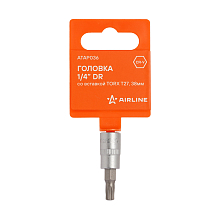 Головка 1/4"DR со вставкой TORX T27, L=37мм