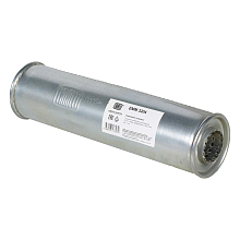 Глушитель универсальный (круглый) D=101 с перфорированным диффузором L=380, d=50 (алюминизированная сталь)