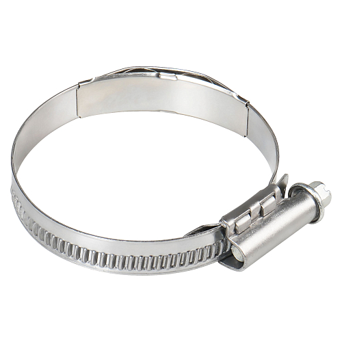 Хомут червячный 50-70/12мм с пружинной вставкой, W2 (нерж.)