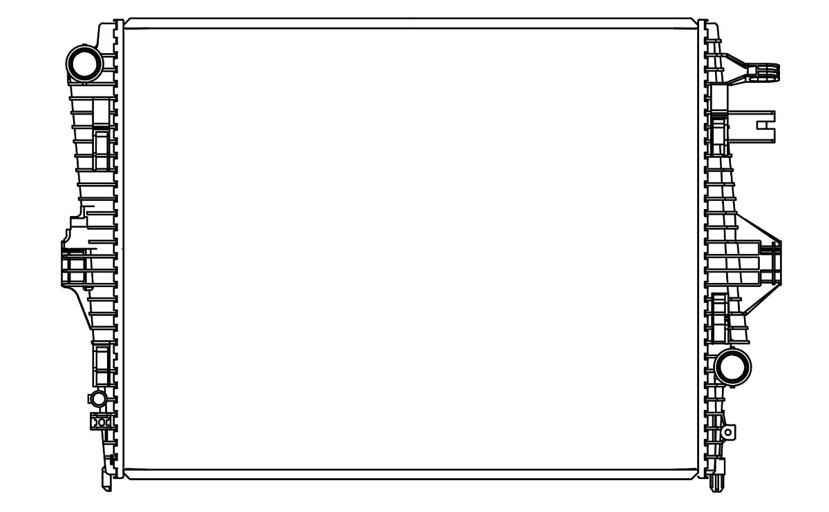 Радиатор охлаждения для а/м VW Touareg II (10-)/Cayenne II (10-) 3.0TDi/3.6FSi