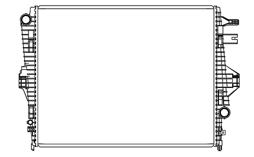 Радиатор охлаждения для а/м VW Touareg II (10-)/Cayenne II (10-) 3.0TDi/3.6FSi