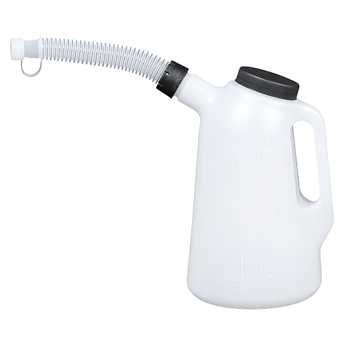 Емкость (лейка) мерная PRO 2л пластиковая для масла и тех. жидк., резьб. крышка