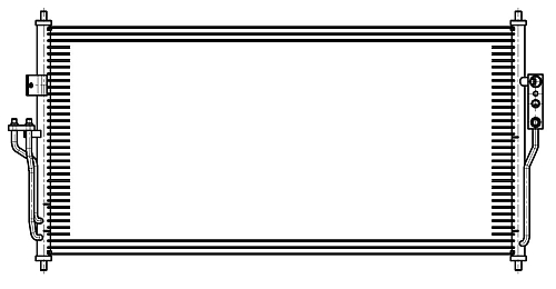 Радиатор кондиционера для автомобилей Almera Classic (05-)