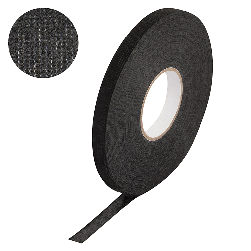 Изолента для жгутирования проводки 9 мм*25 м, антискрип, на осн. флиса