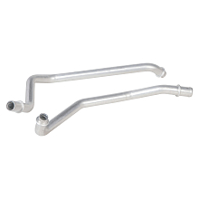 Патрубки отопителя для а/м Лада Vesta (15-)/Renault Logan II (12-)/Kaptur (16-) (алюм.) (комплект, 2шт.)