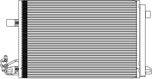 Радиатор кондиционера для автомобилей Transporter T5 (09-) 2.0TD
