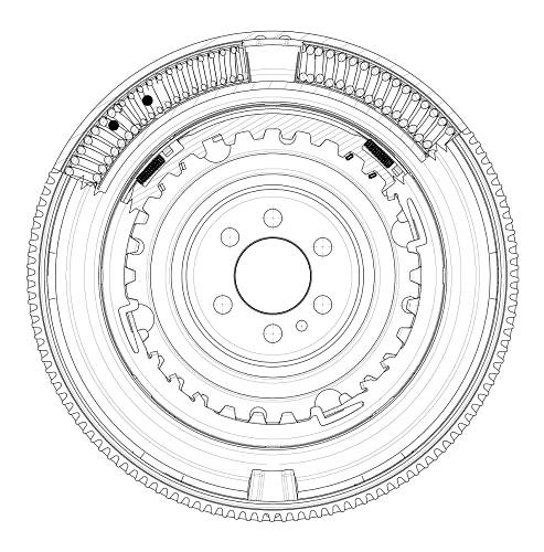 Маховик двухмассовый для автомобилей Skoda Octavia A7 (12-) 1.4TSI