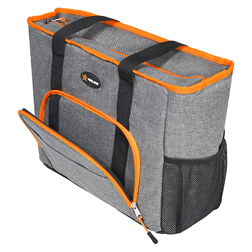 Сумка-холодильник (термосумка)"Пляжная", 27л, 42*33*20см, водонепр.,сер.