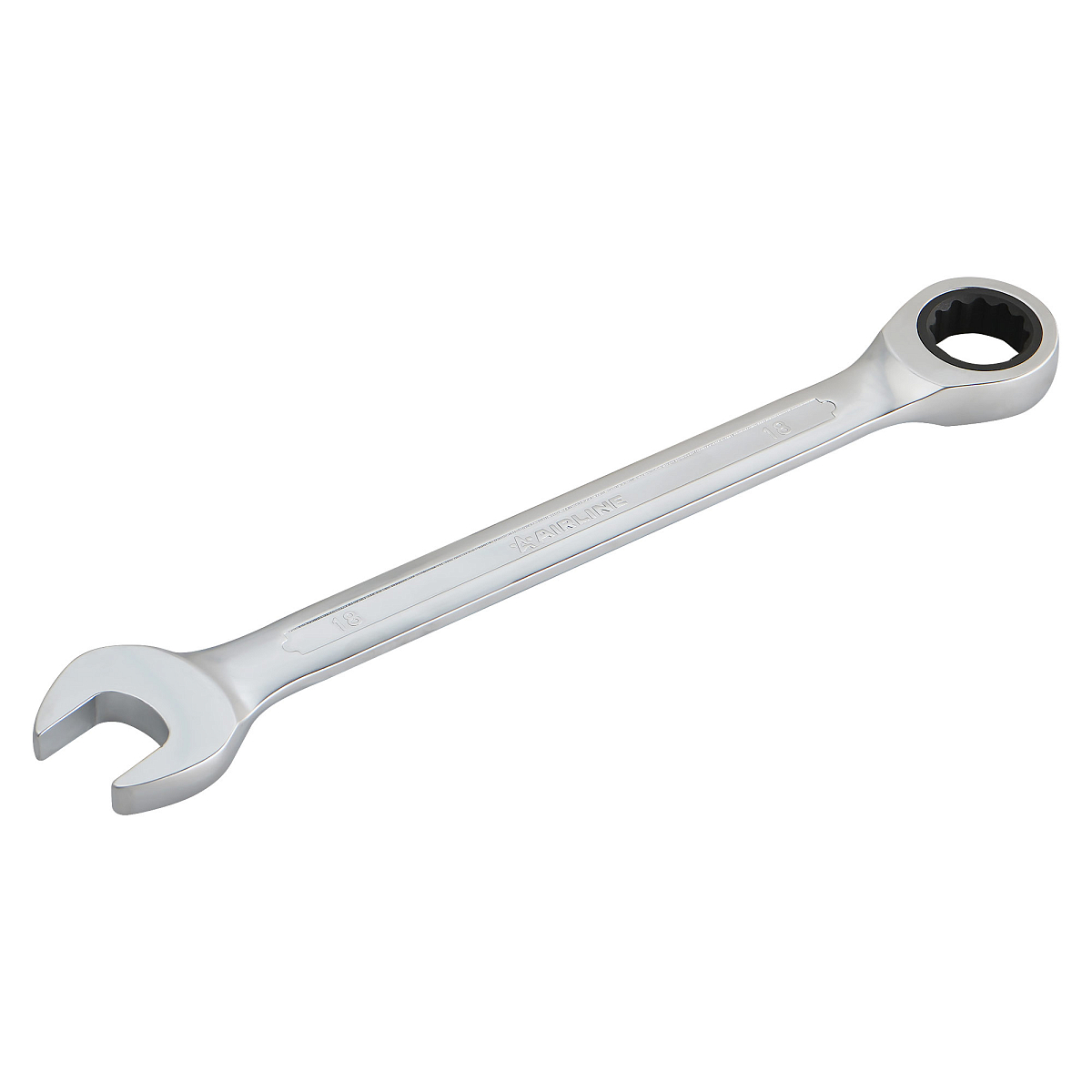 Ключ комбинированный трещоточный 18мм PRO, пласт.подвес