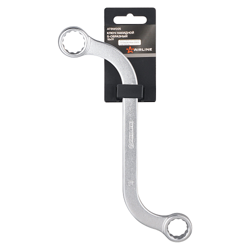 Ключ накидной S-образный 18х19 PRO, пласт.подвес