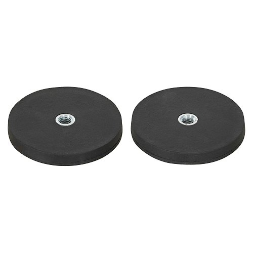 Крепление магнитное для фары/балки, D-66мм, отверстие M8, 20 кгс, комплект 2 шт.