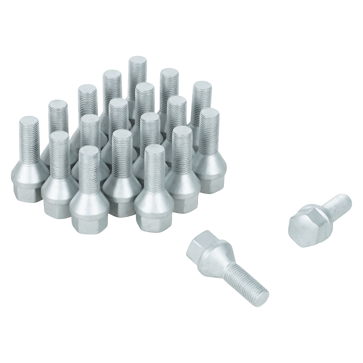 Болт колесный M12x1,25x26x52, конус, ключ 19, дакромет, 20 шт для а/м Peugeot/Citroen