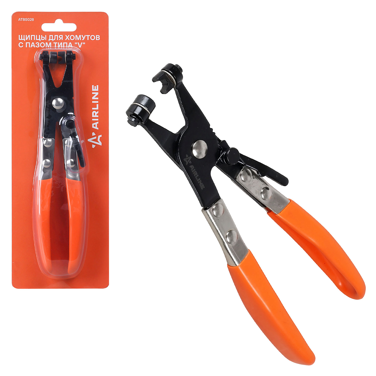 Щипцы для хомутов c пазом типа "V"