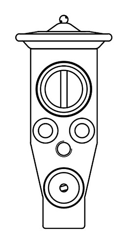 Клапан расширительный кондиционера (ТРВ) для автомобилей Octavia (A7) (13-) (тип Denso)