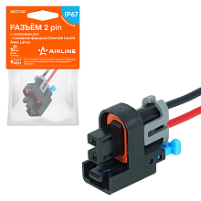 Разъем 2 pin с проводами для топливной форсунки Chevrolet Lacetti, Aveo, Lanos