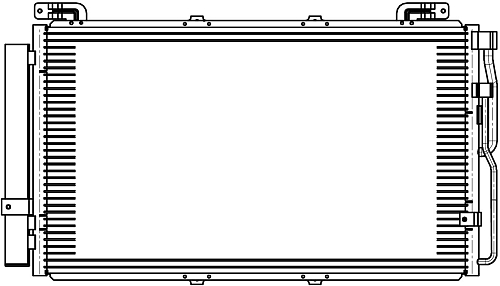 Радиатор кондиционера для автомобилей Matrix (01-)