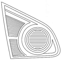 Фонарь задний для автомобилей Nissan Qashqai J10 (06-) дорестайлинг, внутренний, левый