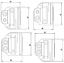 Комплект цилиндров тормозных для автомобилей Лада 2101 передний внешний / внутренний левый / правый d=48мм
