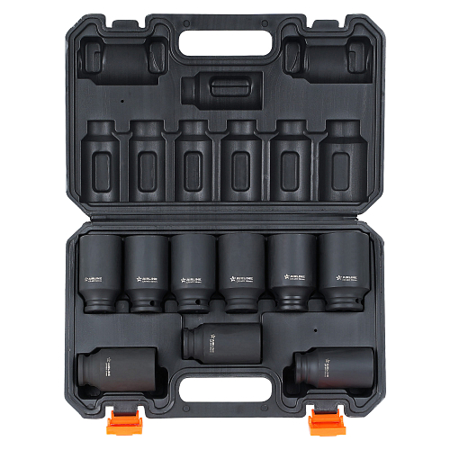 Набор головок ударных 1/2"DR L=78мм, 9пр. (29-38мм) пласт.кейс
