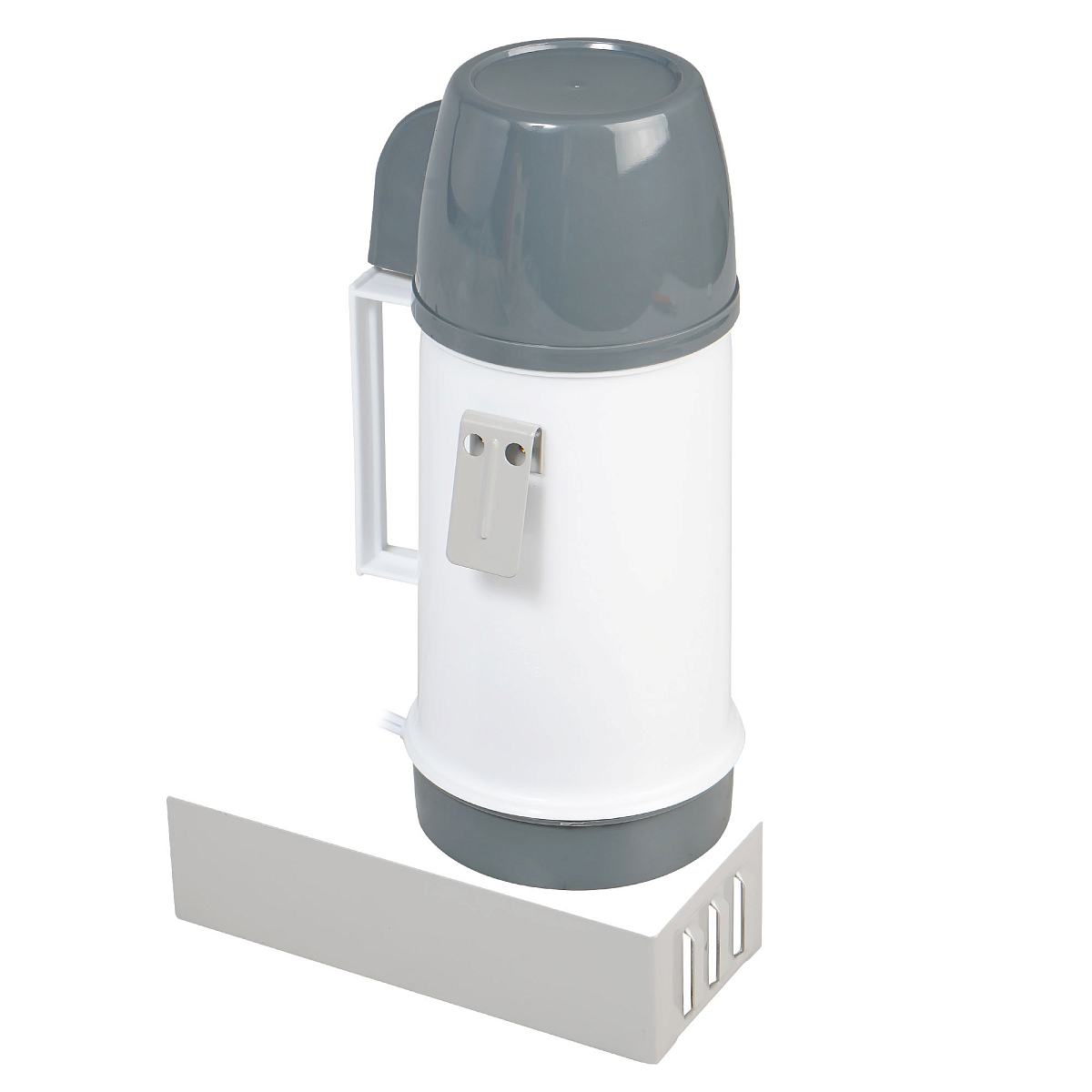 Чайник автомобильный 24В белый/серый пластик