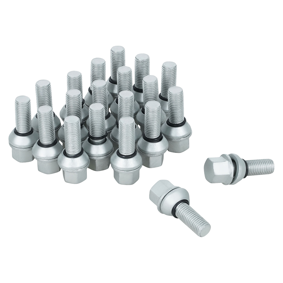 Болт колесный M12x1,5x26x52, конус подвижный, ключ 17, дакромет, 20 шт для а/м Renault/Dacia