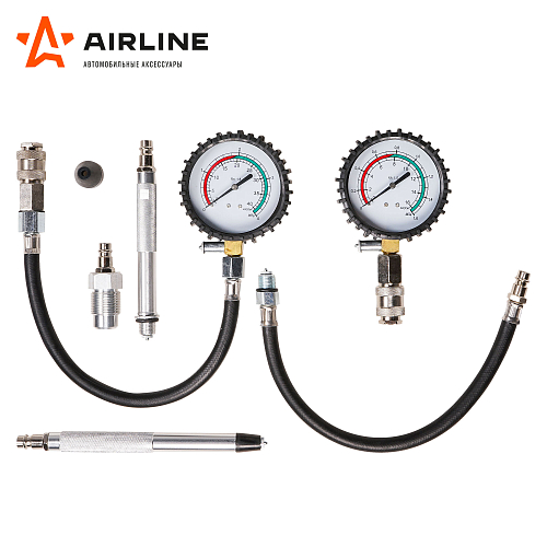 Компрессометр для бензиновых и дизельных двигателей PRO, набор 11пр., пласт кейс