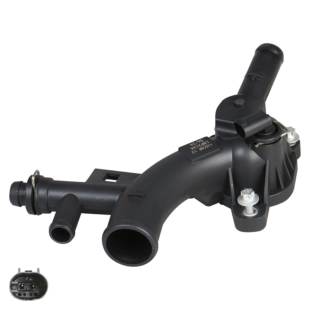 Фланец системы охлаждения для автомобилей Opel Astra J (10-)/Mokka (13-)/Zafira C (11-)/Meriva B (10-) 1.4T (пластиковый)