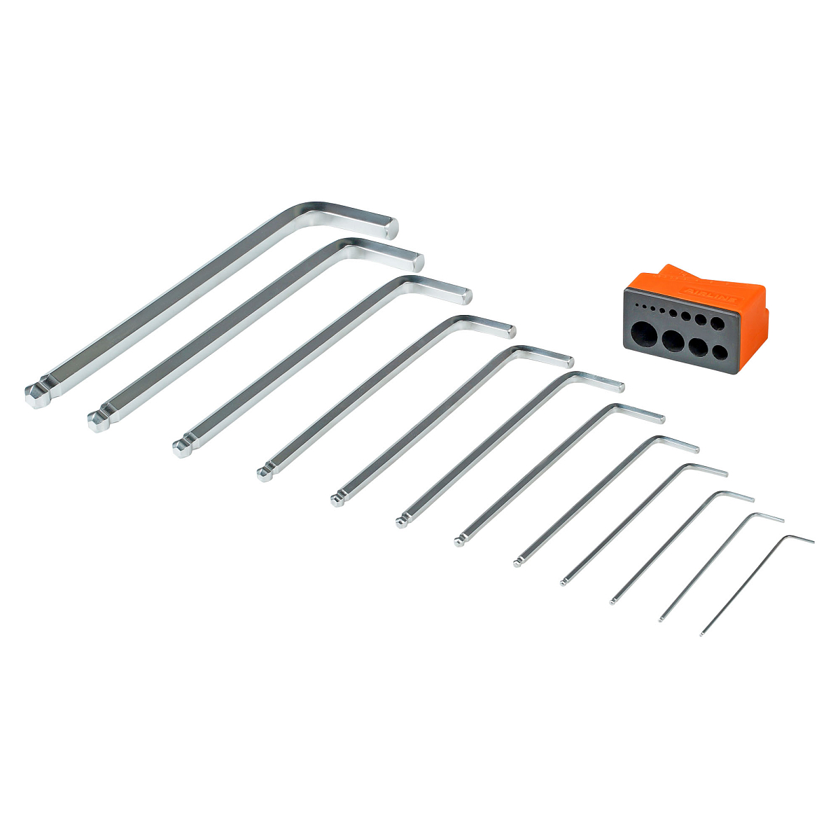 Набор ключей шестигранных удлинённых с шаром 12пр. (1.5-14мм) пласт.подвес